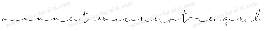 Sonneta Script Regular字体转换